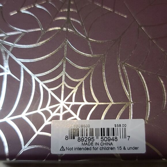 Betsey Johnson Purple Spider Set NEW,  bracelet, necklace, and ring - Picture 7 of 10